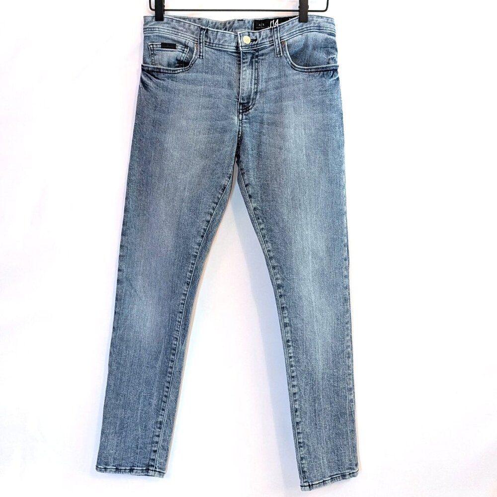 Armani Exchange Men’s | J14 Skinny Fit Jeans in Light Blue Denim | Size 31
